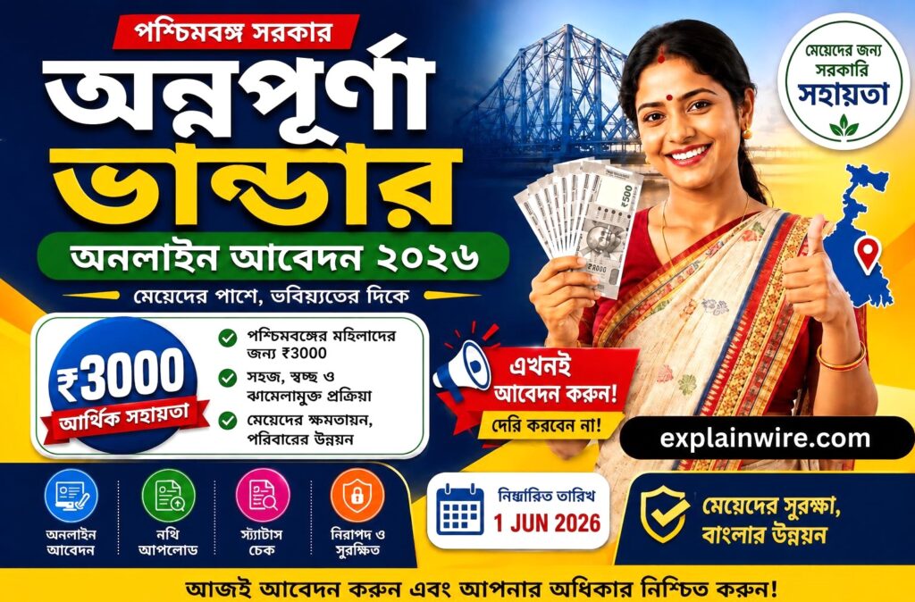 Annapurna Bhandar ভান্ডার ২০২৬ অনলাইন আবেদন শুরু!